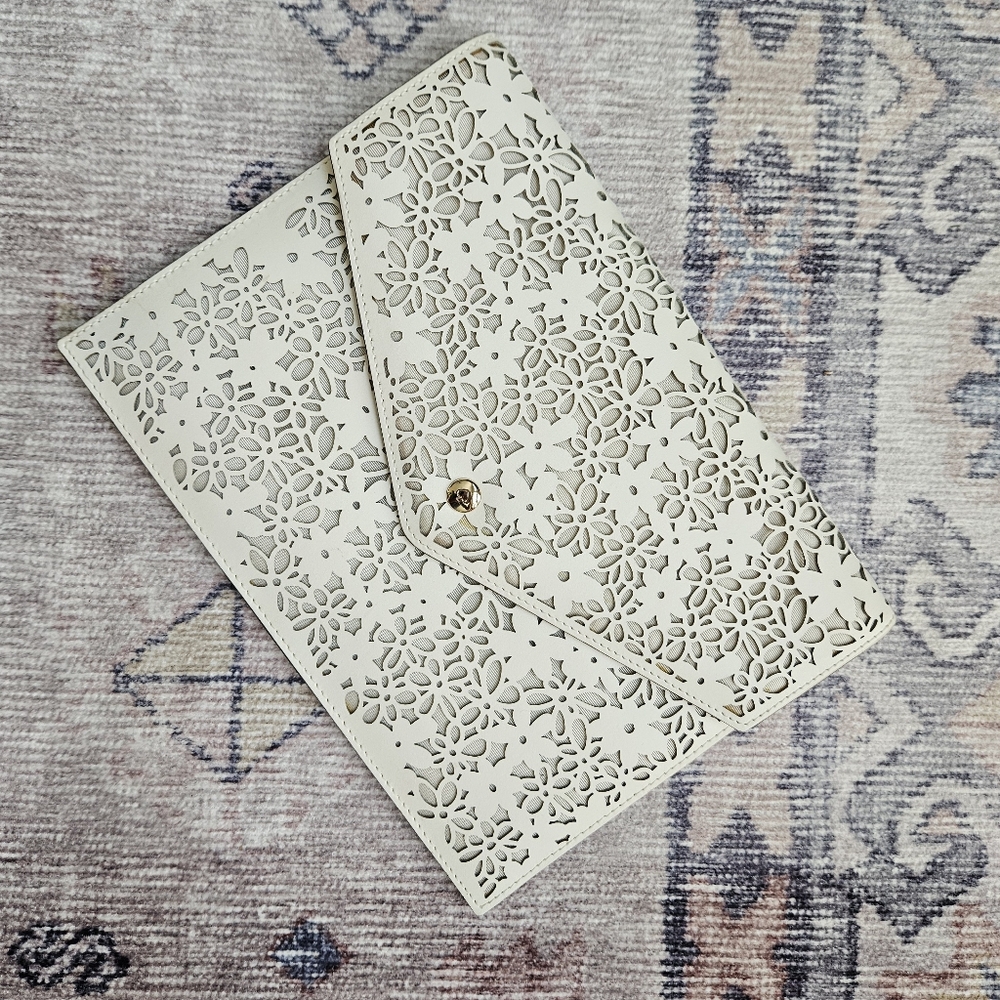 Kate Spade Lace Floral Envelope Clutch